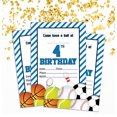 thumbnail image 2 of Darling Souvenir White Birthday Invitation Card Printable Fill or Write In Blank Invites Party Supplies Pack Of 28 5 x 7 Inches, 2 of 5