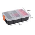 thumbnail image 3 of Components Storage Case Small Parts Tool Box Storage Tool Case Two Layer Plastic Heavy Duty Components Storage Box Case Organizer Small Parts Tool Box, 3 of 8