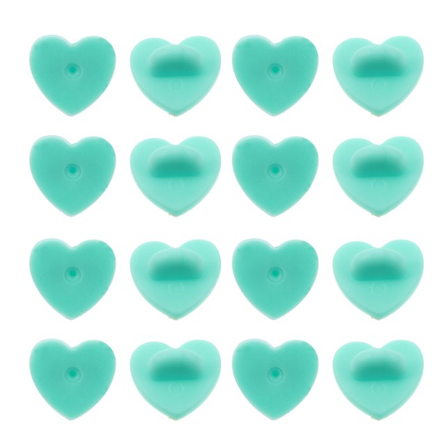 100 Pcs Fermoirs d'Épingle en Forme de Cœur en Caoutchouc Gardeurs d'Épingle Pratiques Fermoirs de Broche