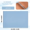 thumbnail image 3 of A4 Soft Binder Lateral Leather Face 6-hole Clip Binder Clasp Removable High Horizontal Text Clip Housing, 3 of 4