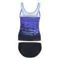thumbnail image 4 of Women Tankini Swimsuits Vintage Rushed Tank Top with Boy Shorts Swimwear Tummy Control Two Piece Bathing Suits, 4 of 6