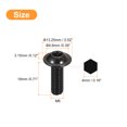 thumbnail image 2 of Unique Bargains Flanged Button Head Socket Cap Screws, 25 Pack M6x18mm 304 Stainless Steel Bolts, 2 of 5