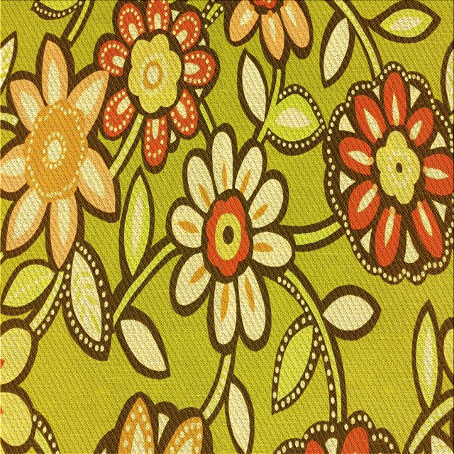 Ahgly Company Tapis d'Intérieur Lavable à la Machine, Carré, Transitionnel, Brun Acajou, Tapis de Zone, 5 Pieds Carré