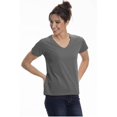 thumbnail image 1 of Sierra Socks Women's V-Neck T-Shirts (M, Heather Gray), 1 of 2
