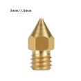 thumbnail image 2 of 3D Printer Nozzle Brass Extrude firm printer thread; removable Head Mini Portable Brass Nozzle Firm Printer Thread, 1.0mm/3mm, 2 of 9
