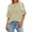 Yellow, variant on FcBaudy Womens Tops, Shirts for Women, Short Sleeve Round-Neck Blouses & Shirts Women's Ladies Fashion Casual Cropped Short Sleeve Printing Loose Shirt Blouse Top Women Blouse