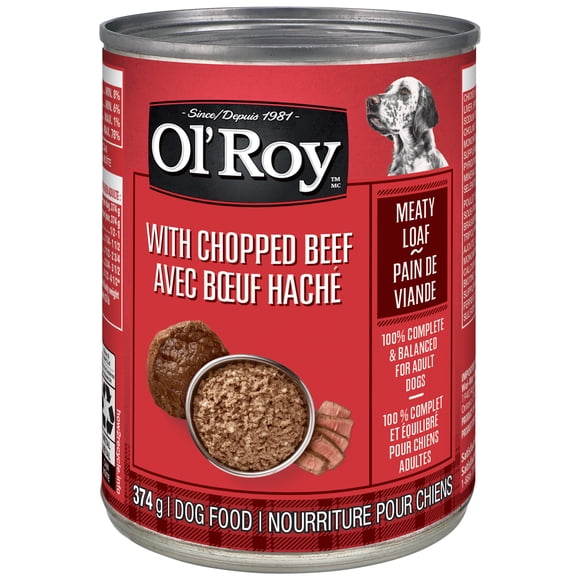 Ol' Roy Meaty Loaf with Chopped Beef Dog Food