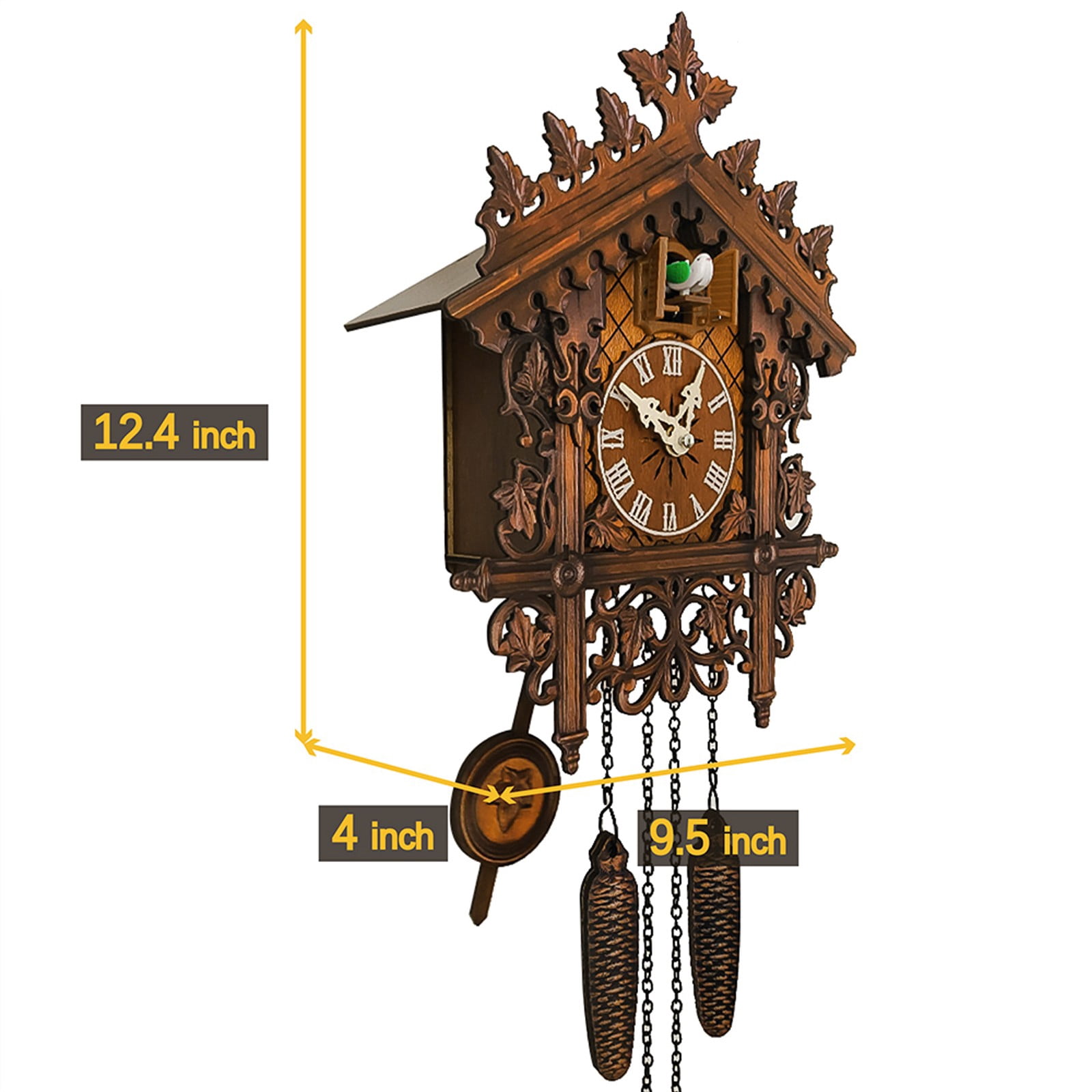 SuoKom Cuckoo Clock Traditional Chalet Forest House Clock