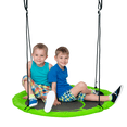 thumbnail image 1 of Outsunny Saucer Swing Giant Hanging Tree Swing, Nest Web Rope Seat, Green, 1 of 10