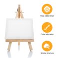 thumbnail image 3 of SHOWERORO 5pcs Thin Canvas For Unfinished Canvas For Painting White Color For Students, 3 of 8