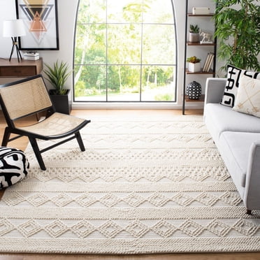 SAFAVIEH Natura Carly Geometric Braided Wool Area Rug