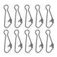 thumbnail image 1 of Unique Bargains 72Lbs Stainless Steel Fishing Snaps Swivels Clips Quick Change Black 150 Pack, 1 of 6