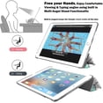 thumbnail image 3 of iPad PRO 12.9 Inch 2015 1st Gen [ Pro 12.9 1 ] A1652 A1584 ML3Q2LL/A ML3N2LL/A ML3K2LL/A ML0H2LL/A ML0G2LL/A Printed Slim Protective PC Dual Angle Stand Clear Flip Back Cover - Marble Green, 3 of 5