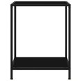 thumbnail image 2 of vidaXL Console Table Black 60x35x75 cm Tempered Glass, 2 of 7