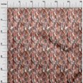 thumbnail image 3 of oneOone Viscose Chiffon Rust Brown Fabric Abstract Watercolor Texture Craft Projects Decor Fabric Printed By The Yard 42 Inch Wide, 3 of 5