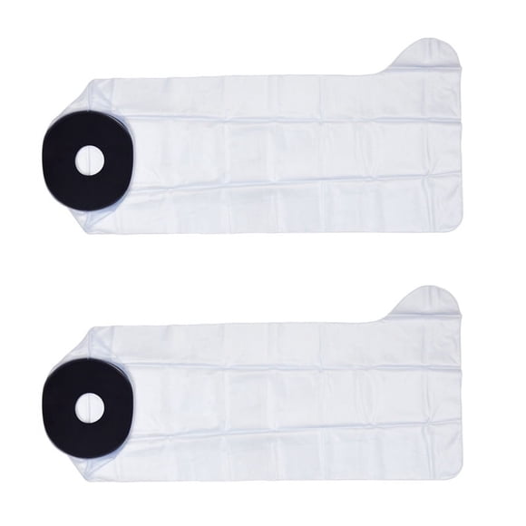 2X Waterproof Cast Cover Leg Adult Full Leg Shower Protector Watertight Protection for Foot Ankle Knee Wound