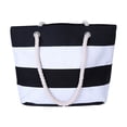 thumbnail image 2 of RXIRUCGD Sac de Plage Estival Tropical à Rayures pour Femmes, Sacs Fourre-Tout Réutilisables, Sac d'Épicerie à Bandoulière avec Poche à Fermeture Éclair, 2 of 7