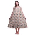 thumbnail image 1 of Bimba Gris Pâle8 Insecte Insecte Imprimé Coton Chemises de Nuit pour Femmes Robe Sans Manches Vêtement de Nuit Robe Maxi XX-Grand, 1 of 6