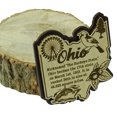 thumbnail image 4 of USA Ohio State Map Wooden Magnet Souvenir Fridge Magnet Gift, 4 of 4