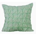 thumbnail image 1 of Pillow Cover, Pastel Green Pillow Covers 16x16 inch (40x40 cm), Linen Throw Pillow Covers, Solid Color, Knots, Textured, Checkered, Contemporary Designer Pillow - Tender Mint, 1 of 2