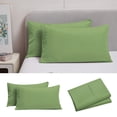 thumbnail image 2 of Pillow Covers 2 Pack Envelope Design Soft Brushed Microfiber Pillow Cases 20X30 Inch Polyester Fabric Army Green Shrinkage Proof Bedding Accessory Army Green, 2 of 6