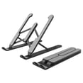 thumbnail image 3 of Amdohai Support Pliable pour Ordinateur Portable Antidérapant Support d'Ordinateur Surélevé 6 Niveaux Réglables Support de Bureau en Alliage d'Aluminium Compatible, 3 of 8