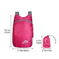 thumbnail image 3 of Sac à Dos de Sport Léger et Pliable pour l'Extérieur, Sac de Jour de Voyage en Polyester, Sac à Dos de Randonnée Compact avec Sangles Respirantes, Sac à Dos Résistant à l'Eau et Compact pour le Voyage, 3 of 6