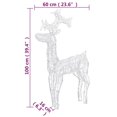 thumbnail image 4 of vidaXL Reindeer Christmas Decorations 3 pcs 60x16x100 cm Acrylic, 4 of 4