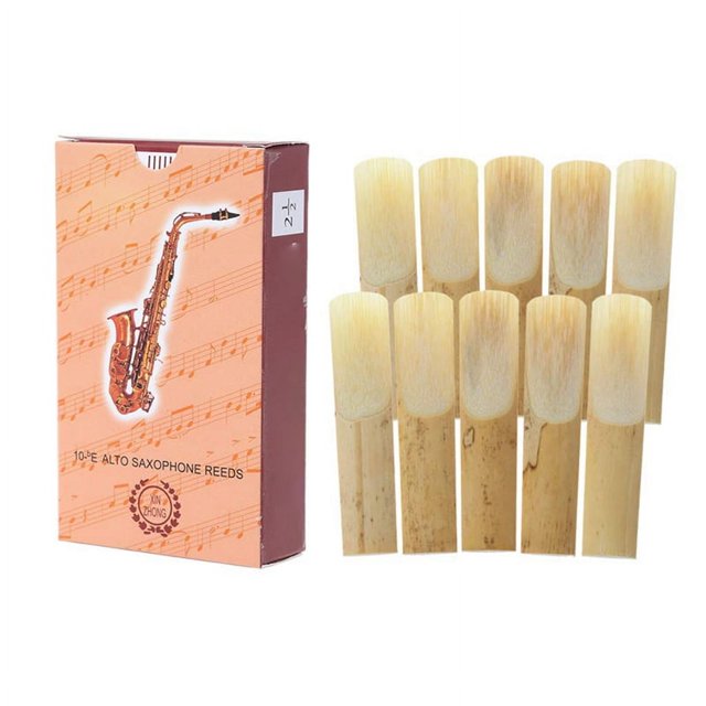 10 Pack Alto Sax Saxophone Reeds Strength 1.5 2.0 2.5 3.0 3.5 4.0 Saxophone Woodwind Instrument Parts Accessory