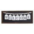 thumbnail image 1 of IH Casa Decor Framed Wood Hanging Beaded Welcome Sign, 1 of 4