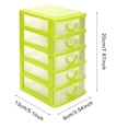 thumbnail image 2 of pdqouc 5 Mini Desktop Drawers Organizer for Adult Storage Plastic Box Multilayer Sundries Case , Desktop Drawer for Craft Storage, Stacking Desktop Organizer for Office and Home, 2 of 2
