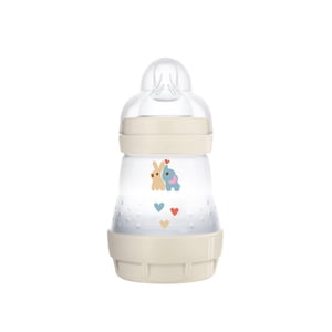 MAM Easy Start Anti-Colic Bottle, Newborn Essentials, Slow Flow Bottles with Silicone Nipple, Unisex Baby Bottles