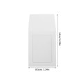 thumbnail image 2 of WASHWEPE 20Pcs White Card Sleeves for Displaying Game Cards and Photos with Transparent Covers, 2 of 8