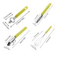 thumbnail image 3 of Oleegame 1PC Kitchen Utensils Set Household Kitchen Gadgets 4 Set Stainless Steel Egg Beater Paring Lifting Dish Fish Scale S Yellow, 3 of 7