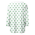 thumbnail image 5 of Lenpel T-Shirts pour Femmes Grande Taille Décontractés à Manches 3/4, Col Ras du Cou, T-Shirts Imprimés, Hauts, Tuniques de Printemps Été, 5 of 5