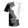 thumbnail image 4 of CEHVOM T-shirt à Manches Courtes Décontracté pour Femmes, Col Rond Imprimé, Ample, Blouse, Liquidation, 4 of 5