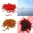 thumbnail image 2 of Leurres Souples en Silicone Ver Rouge Ver de Terre Caoutchouc L7W4 Crevette Basse, 2 of 9