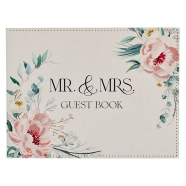 Mr. & Mrs. Floral Wedding Guest Book