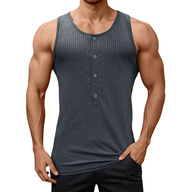 Men's Solid Color Mesh Hooded V Neck Hollow Thin Sleeveless Loose I Vest Top