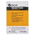 thumbnail image 2 of Niche Front Brake Pad Set for BMW R1150GS Semi-Metallic Motorcycle 4 Pack 519-KPA2420D, 2 of 5