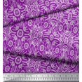 thumbnail image 3 of Soimoi Polyester Crepe Fabric Floral & Moroccan Damask Print Sewing Fabric Yard 52 Inch Wide, 3 of 3