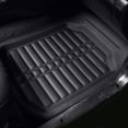 thumbnail image 3 of FH Group PU Leather Floor Mats for Auto Car SUV Van Deep Tray Waterproof - Black, 3 of 6