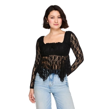 Haut en dentelle à taille empire No Boundaries pour femmes