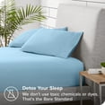 thumbnail image 4 of Bare Home Cozy Fleece Fitted Sheet - Extra Plush Polar Fleece - Deep Pocket Bed Sheet - Full, Light Blue, 4 of 5