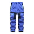 thumbnail image 1 of Kids Ski Pants - Patchwork Design with Pockets - Thicken Warm Trousers for Winter Outdoor Activities, 1 of 3