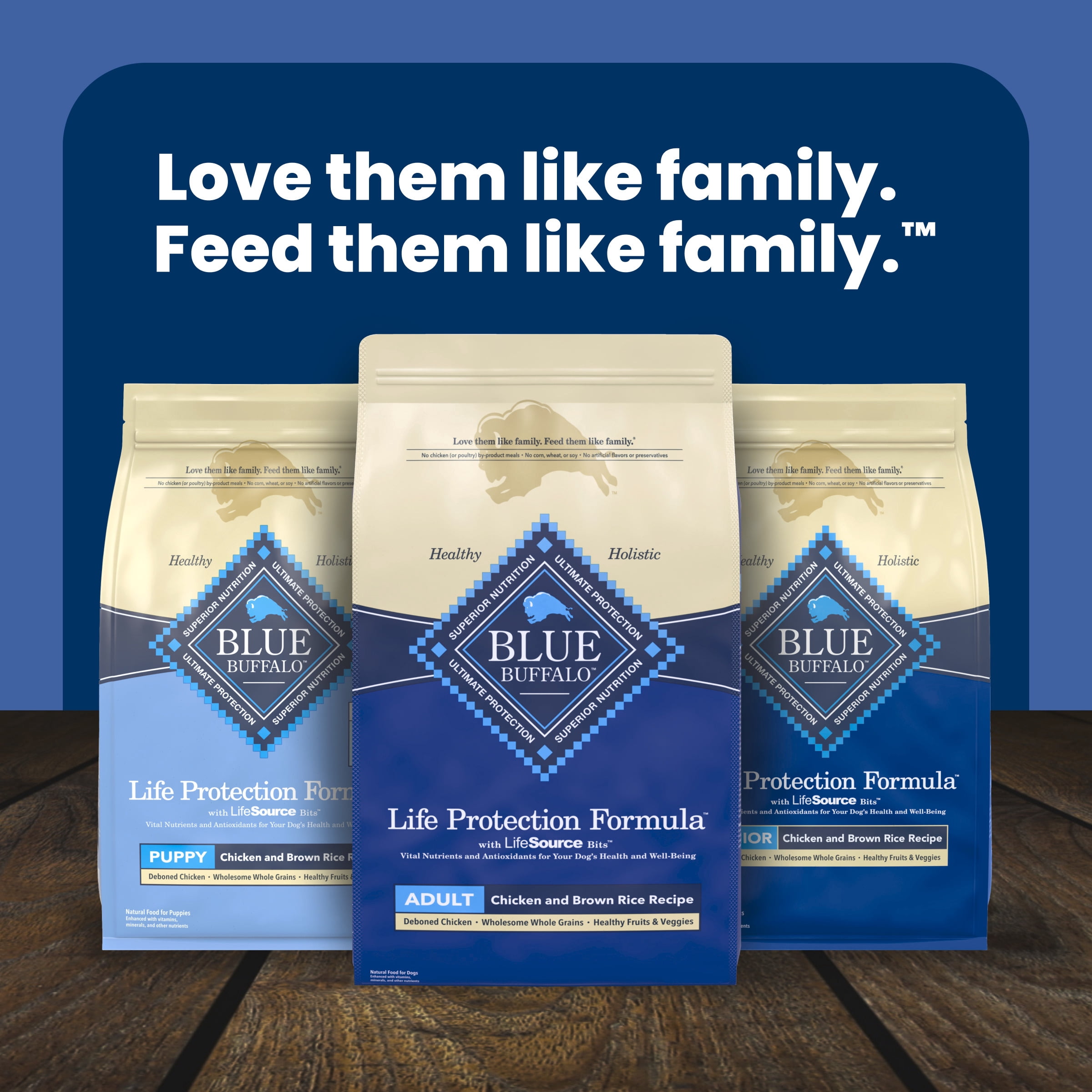 Blue Buffalo Life Protection Formula Nourriture Sèche pour Chien Adulte, Poulet & Riz Brun 9.9kg