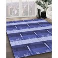 thumbnail image 3 of Ahgly Company Tapis d'Intérieur Lavable en Machine Carré Transitionnel Bleu Ciel, 4 Pieds Carré, 3 of 7