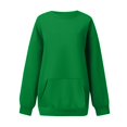 thumbnail image 5 of Breezora Chandail à Capuchon à Poche Surdimensionné pour Femmes, Col Rond, Chandail Décontracté Confortable, Taille m, Vert, 5 of 5