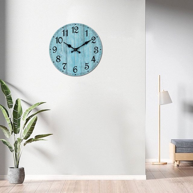 mmirethe Unique Style Round Wall Clock Timeless For Any Space Durable Construction Decorative Wall Clock As Shown type 8 5Set