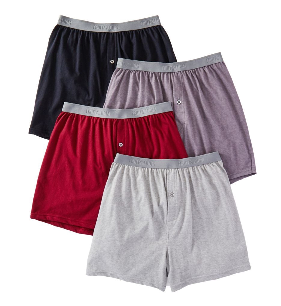 Men's Fruit Of The Loom JC4P722 Premium Assorted Knit Boxers - 4